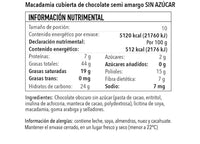 Macadamia Chocolate 65% sin azúcar