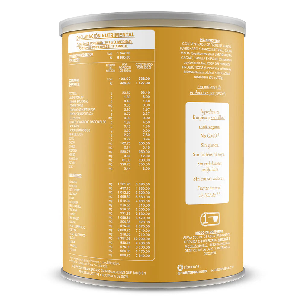 HABITS proteína maca cacao