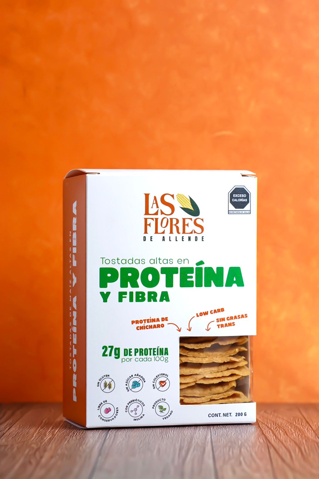 Tostadas altas en proteina y fibra