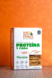 Tostadas altas en proteina y fibra