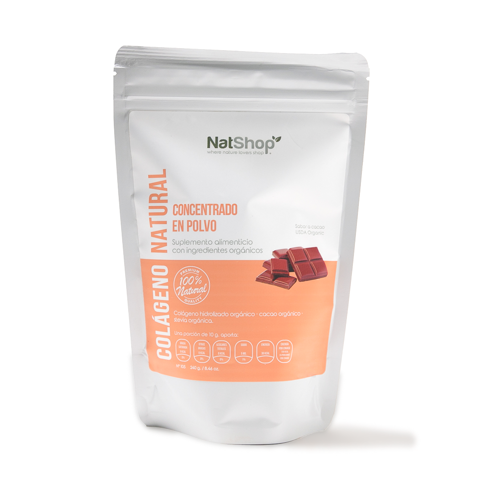 Colágeno Natural 240g - Cacao Orgánico